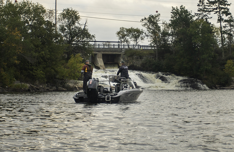 fishing at the falls